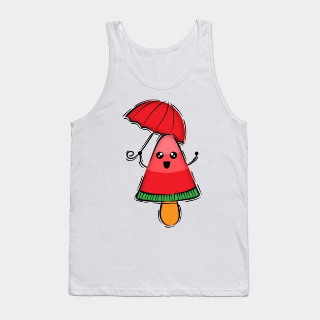 cute watermelon ice cream Tank Top by lunamoonart